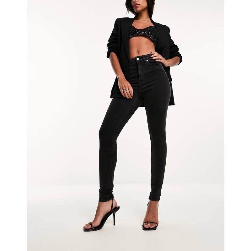 ASOS DESIGN ultimate skinny jeans in washed black