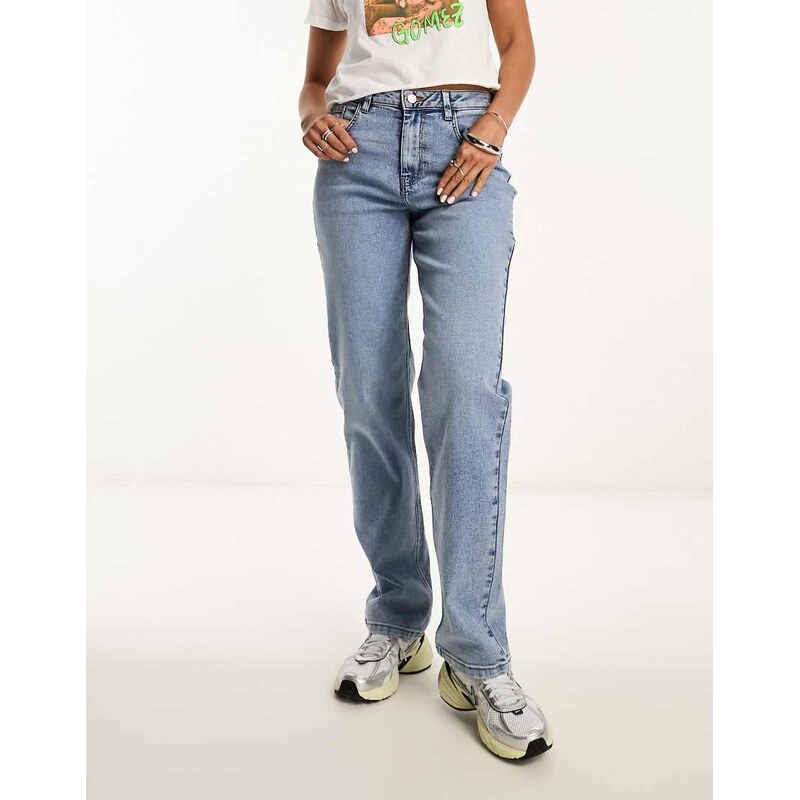 Noisy May Guthie straight leg jeans in light blue 100062318