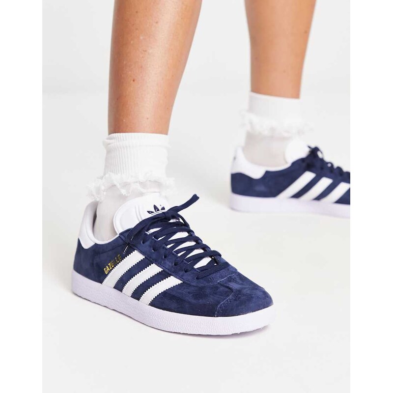 adidas Originals Gazelle trainers in navy