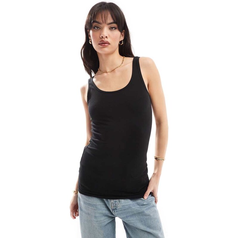 JDY vest top in black