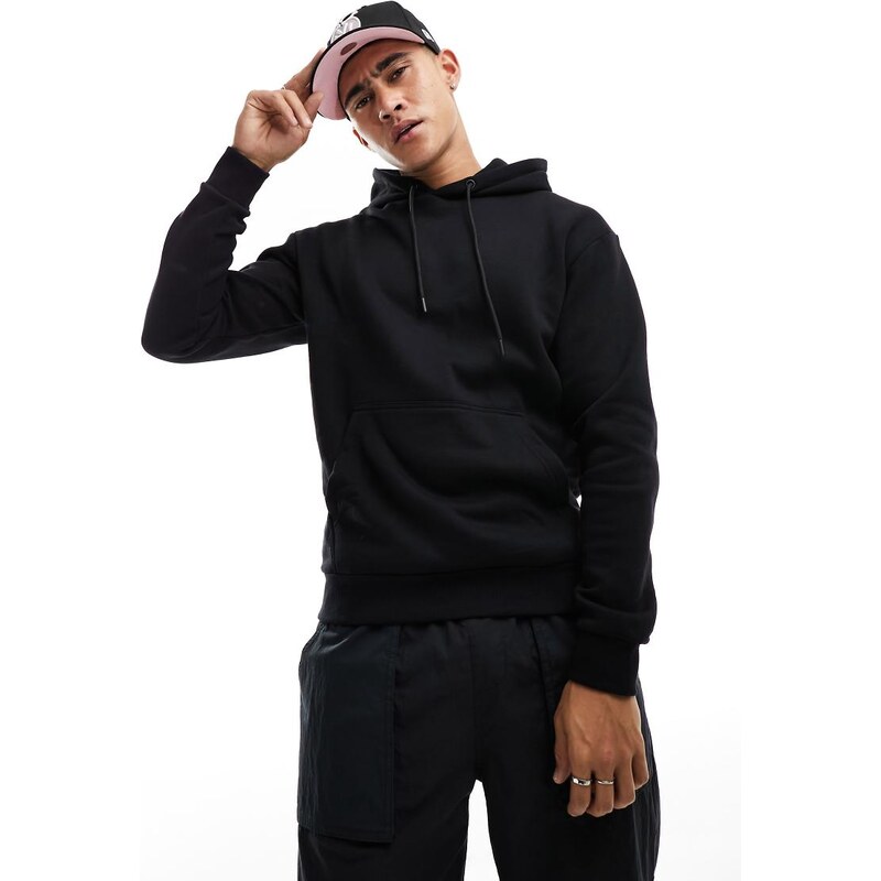 Jack & Jones oversized hoodie in black