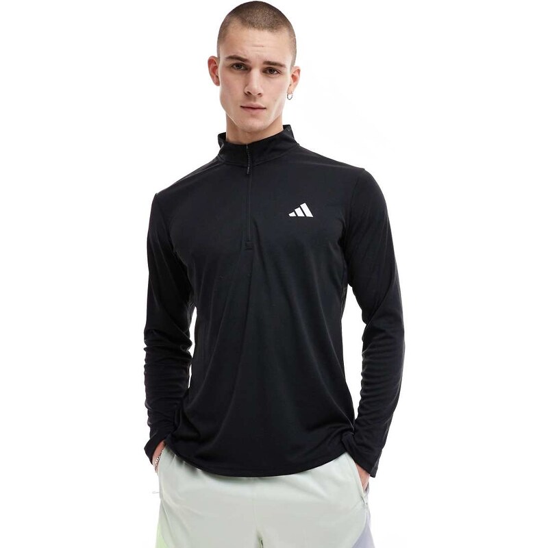 adidas performance adidas Training Essentials half zip t-shirt