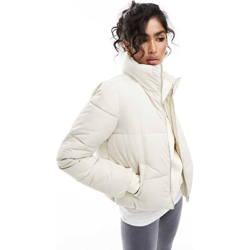 JDY padded jacket in cream-White 115509662