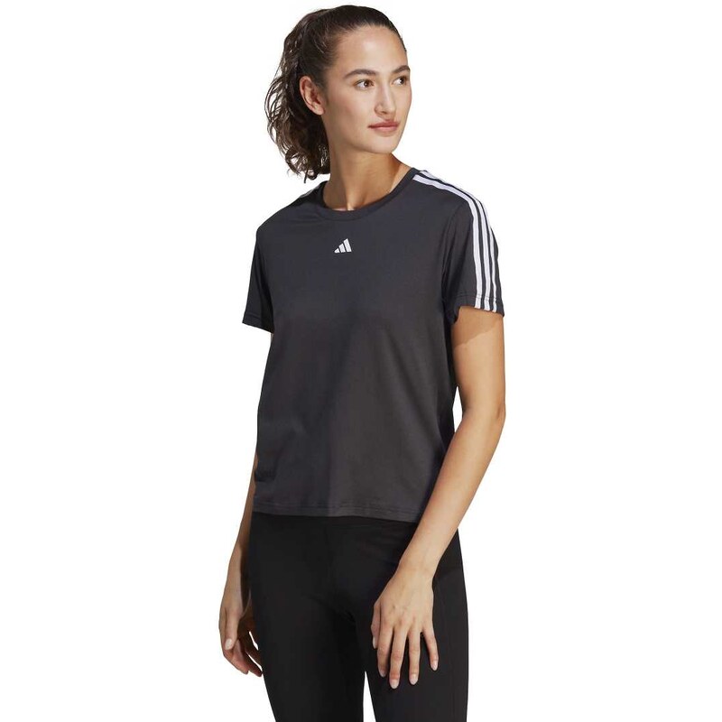 adidas performance adidas Training Essentials 3 stripe t-shirt in 100067291