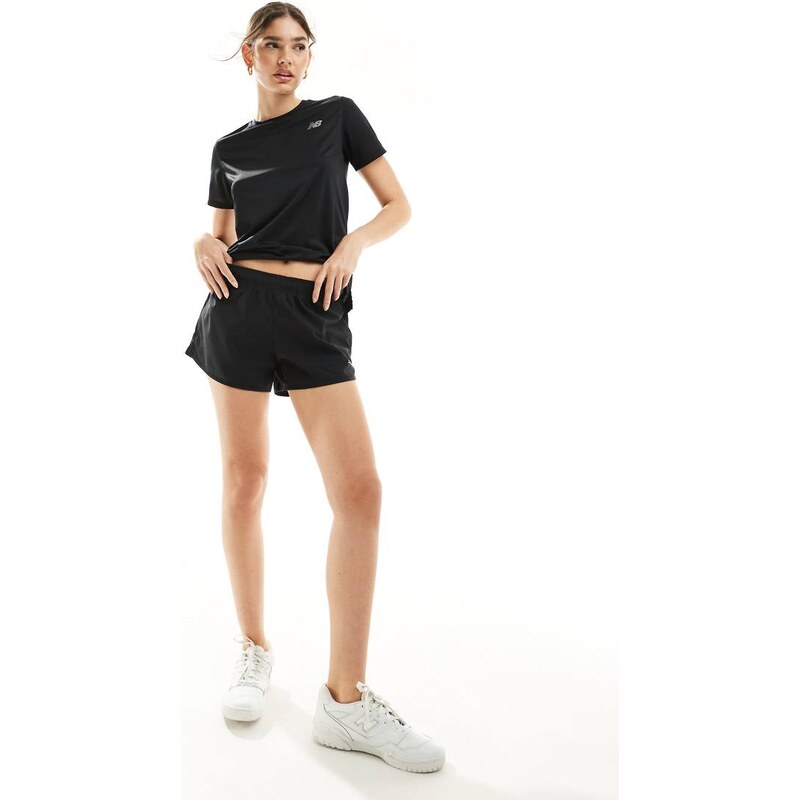 New Balance performance 3 inch shorts in black