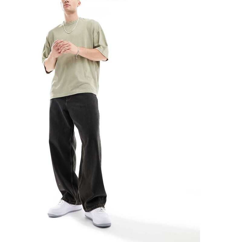 Dr Denim Kobe baggy fit jeans in tinted black