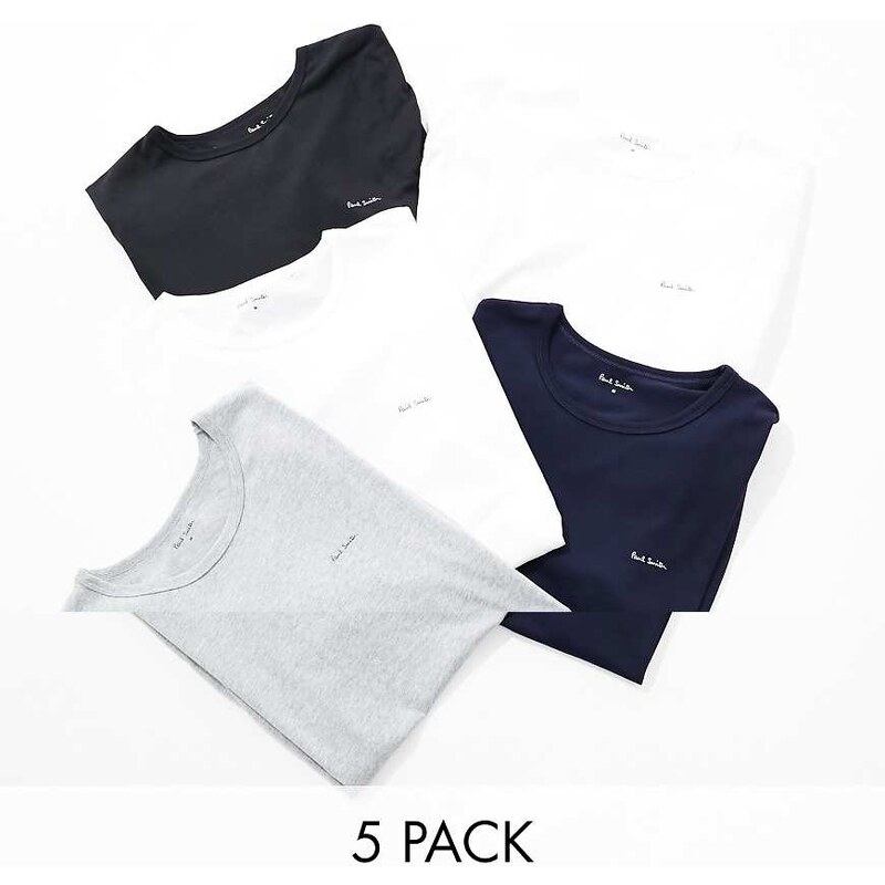Paul Smith 5 pack t shirt in multi