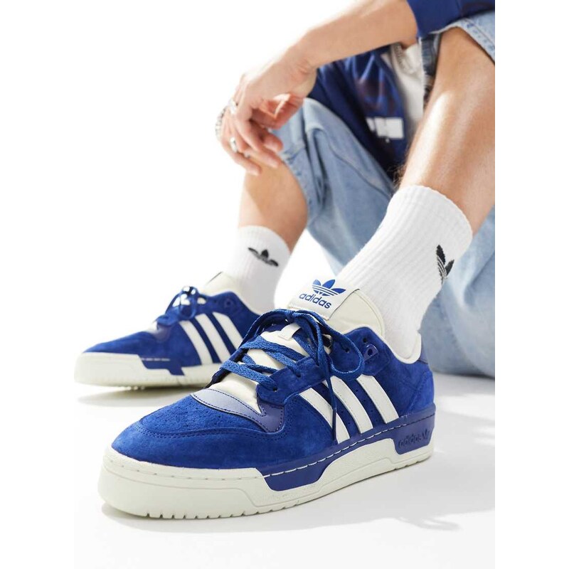 adidas Originals Rivalry Low trainers in retro navy and off