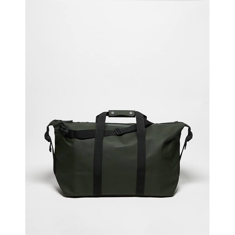 Rains 14200 unisex waterproof weekend duffel bag in khaki-Green