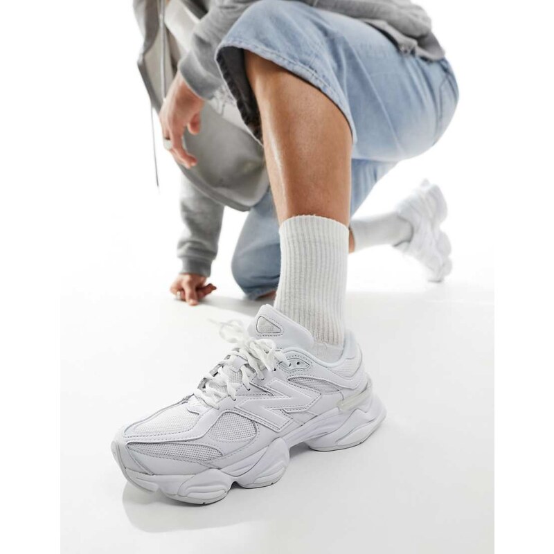 New Balance 9060 unisex trainers in triple white 102841303