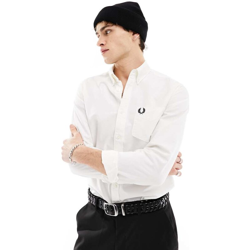 Fred Perry oxford shirt in white