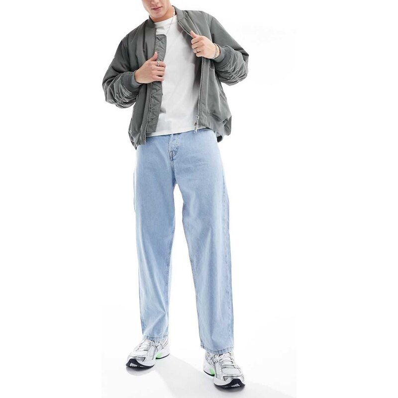 Jack & Jones Alex baggy jeans in light blue