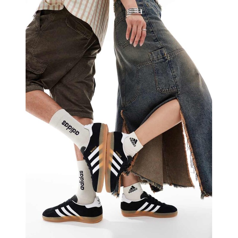 adidas Originals Gazelle Indoor trainers in black