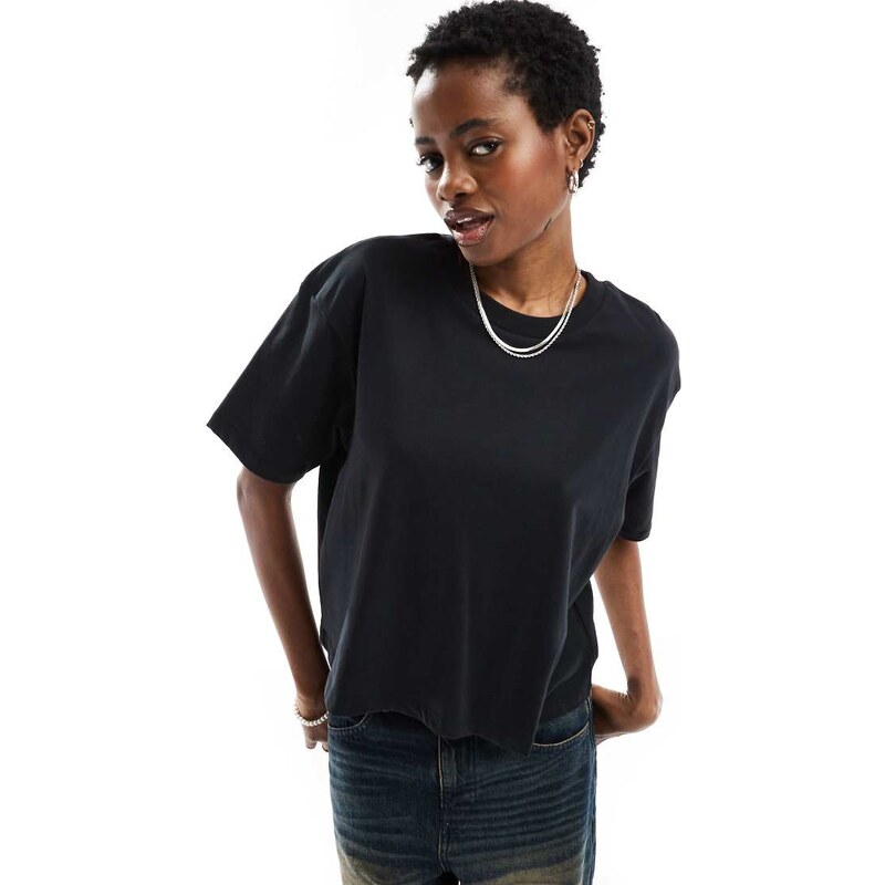 COLLUSION boxy short sleeve t-shirt in black 100078914