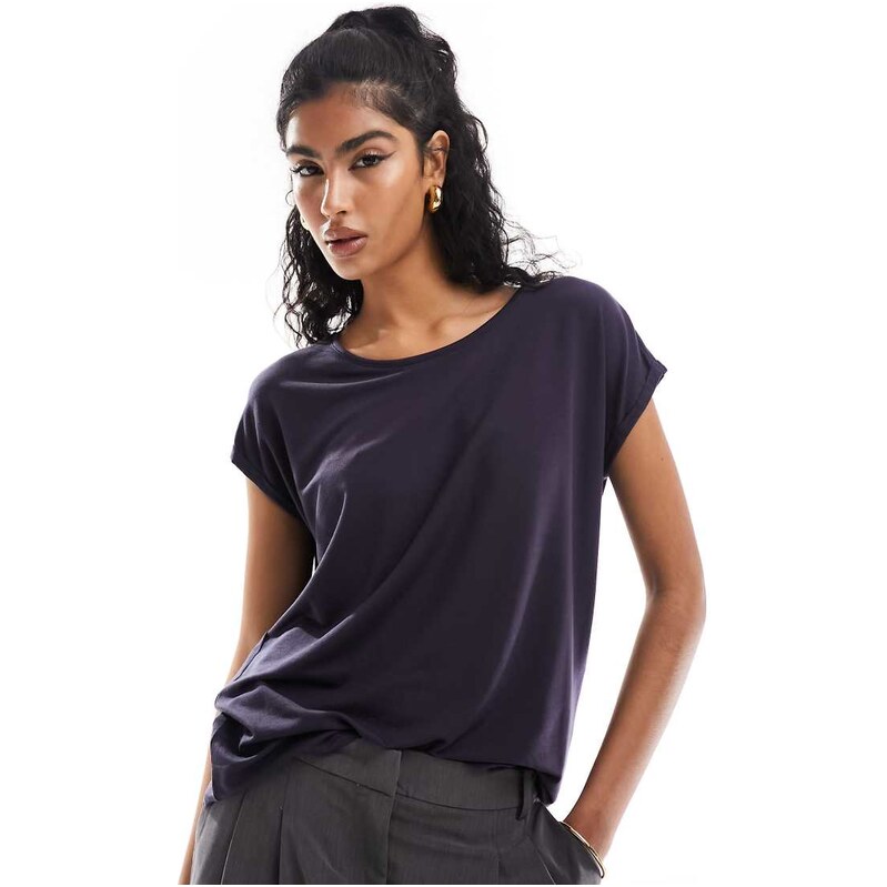 Vero Moda round neck t-shirt in navy