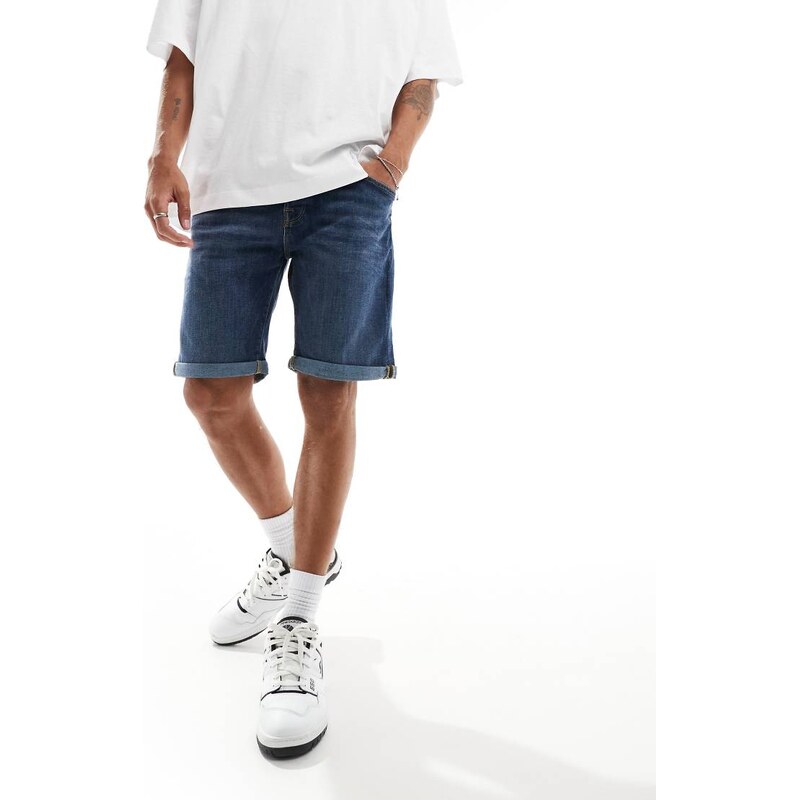 Jack & Jones denim short in dark blue