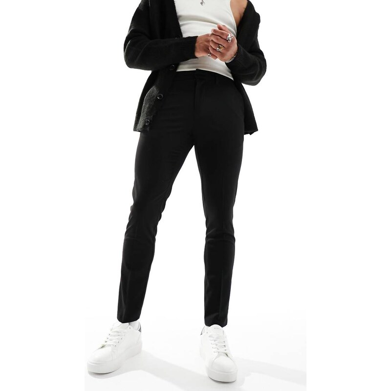 New Look suit trousers in black