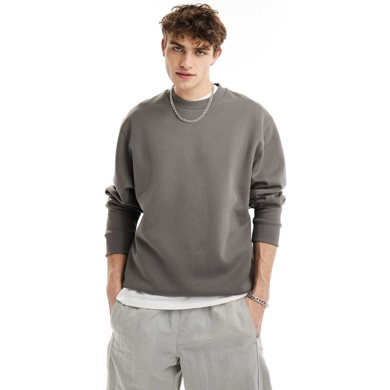 COLLUSION sweatshirt in charcoal-Grey