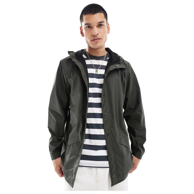 Rains 12010 waterproof short jacket in green
