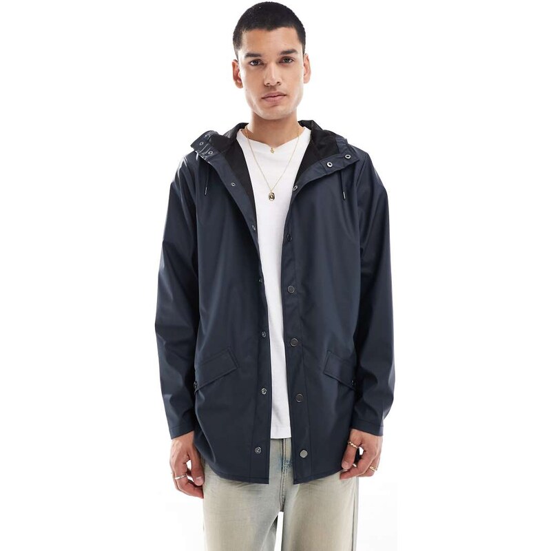 Rains 12010 waterproof short jacket in navy