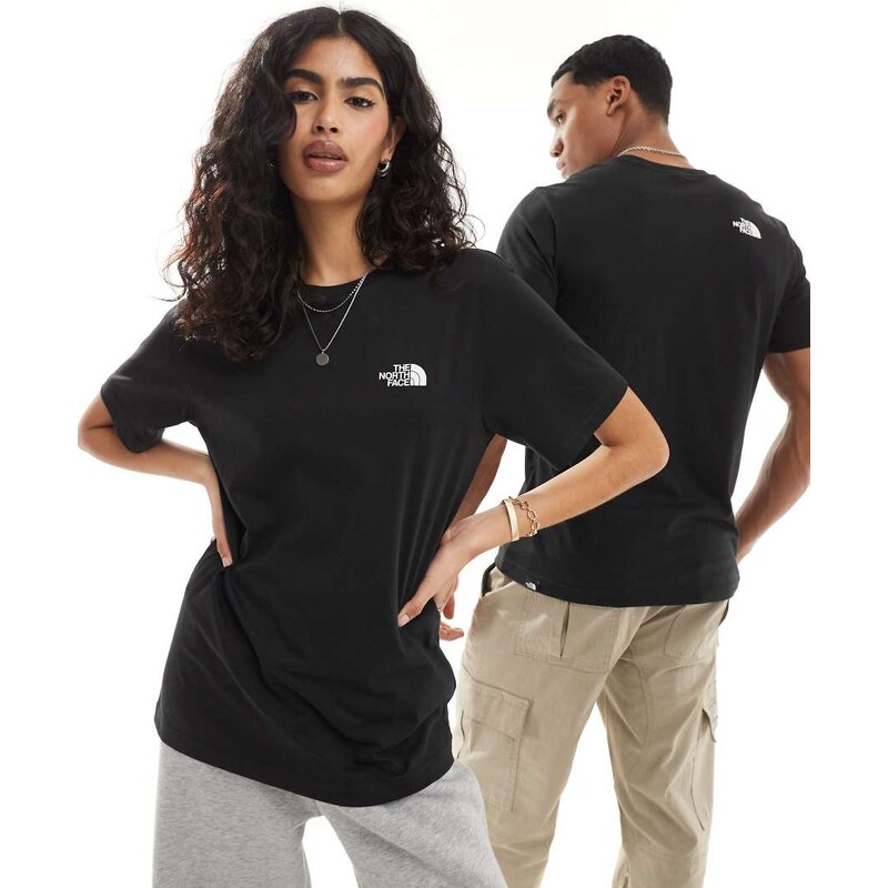 The North Face Simple Dome logo t-shirt in black 115743777