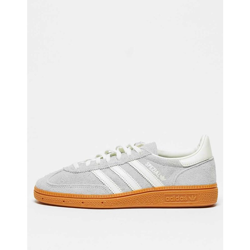 adidas Originals Handball Spezial gum sole trainers in silver