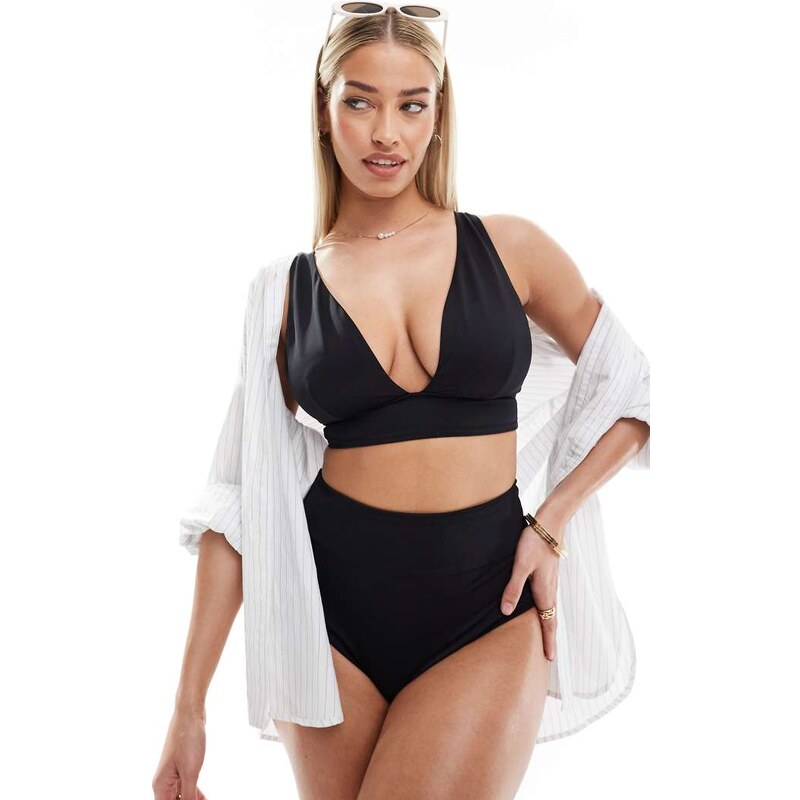 ASOS DESIGN Maya Fuller Bust mix and match sleek plunge bikini