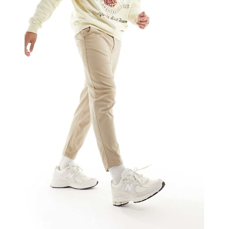 Jack & Jones karl tapered chino in beige-Neutral