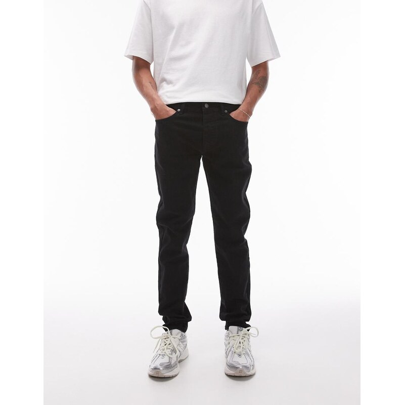 Topman skinny jeans in black