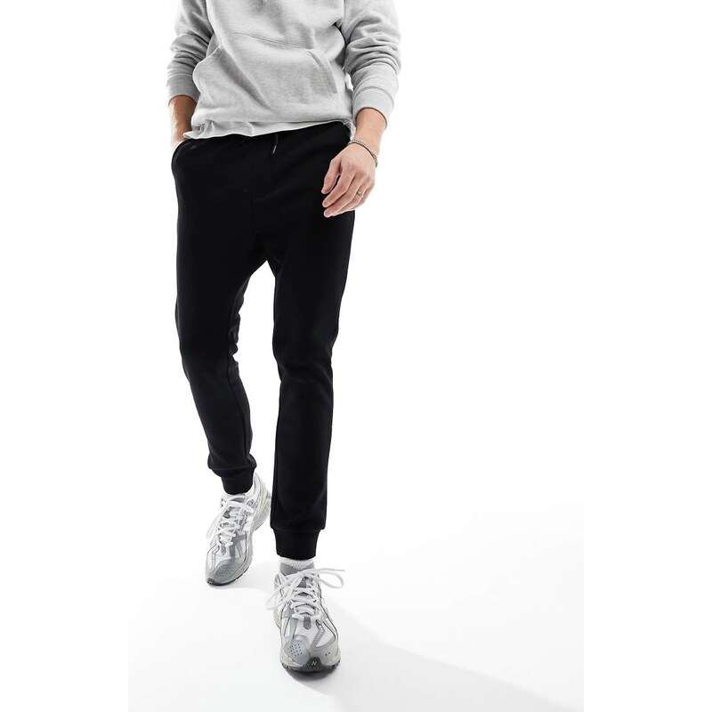 Jack & Jones slim fit jogger in black