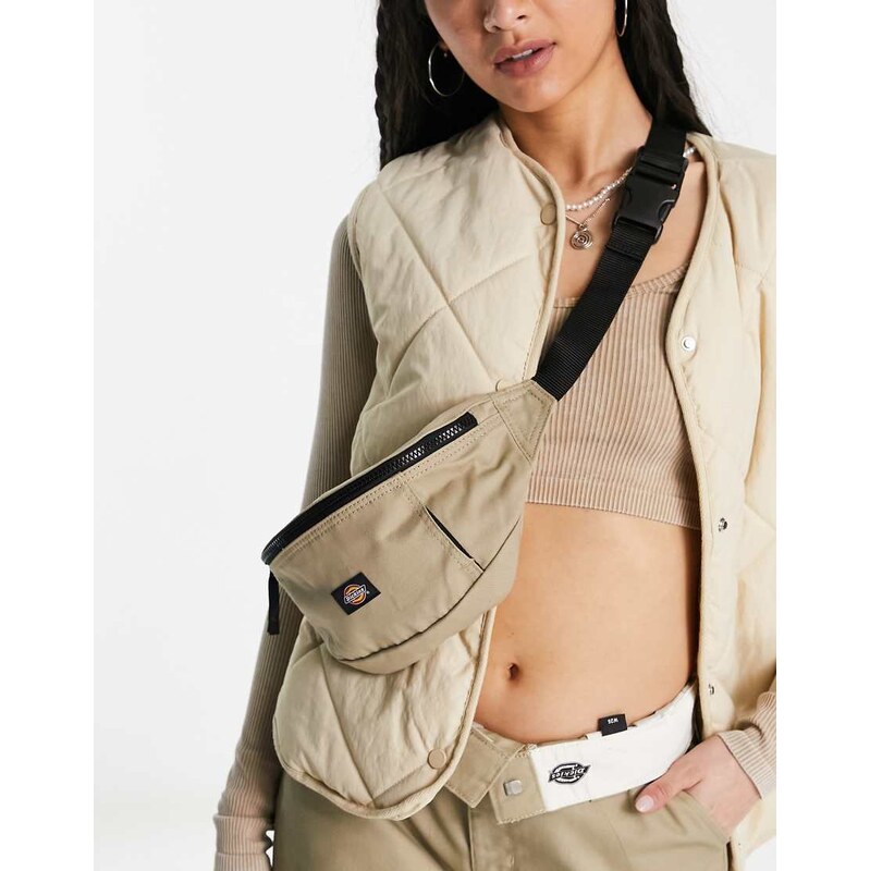 Dickies blanchard bum bag in beige tan-Neutral 100091513
