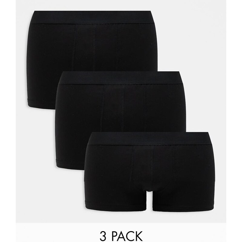New Look 3 pack trunks in black