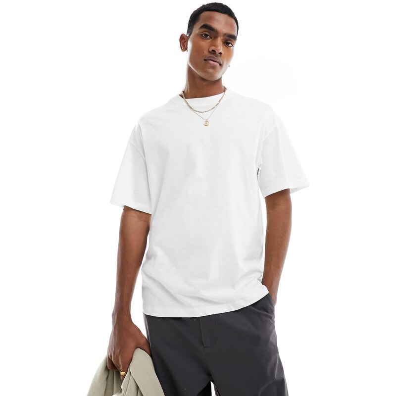 Jack & Jones oversized t-shirt in white