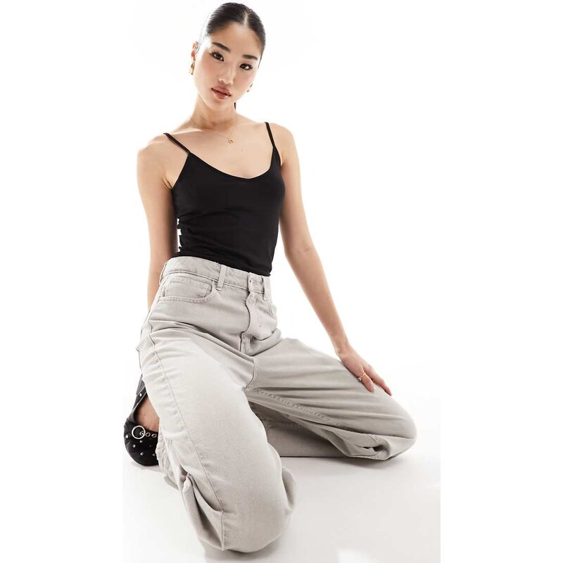 Vero Moda longline soft cami top in black 115509744