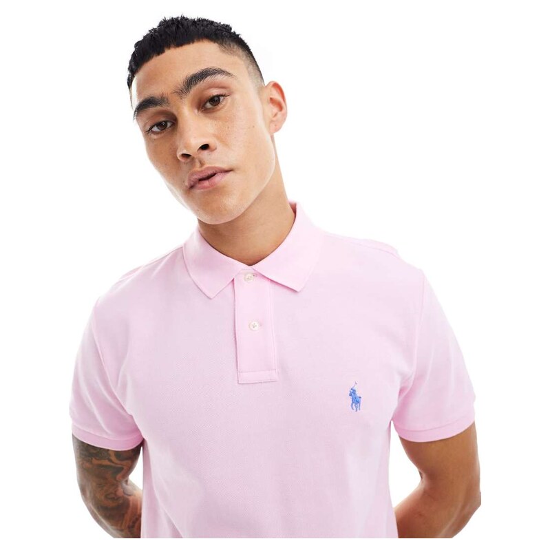 Polo Ralph Lauren short sleeve pique polo in carmel pink