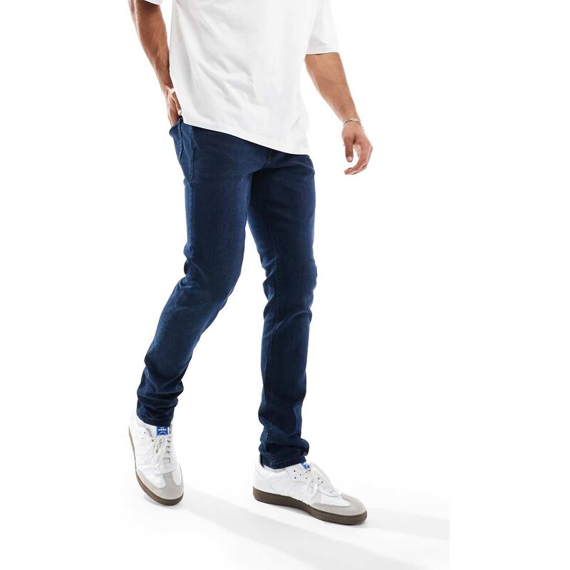 Jack & Jones Liam skinny jean in dark blue wash