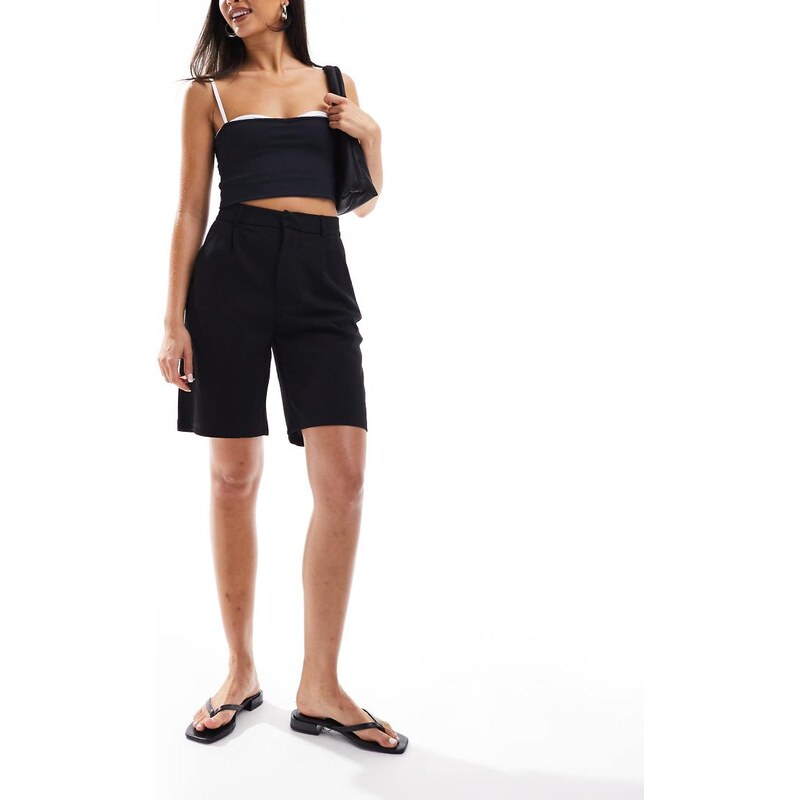 JDY longline short in black 100119753