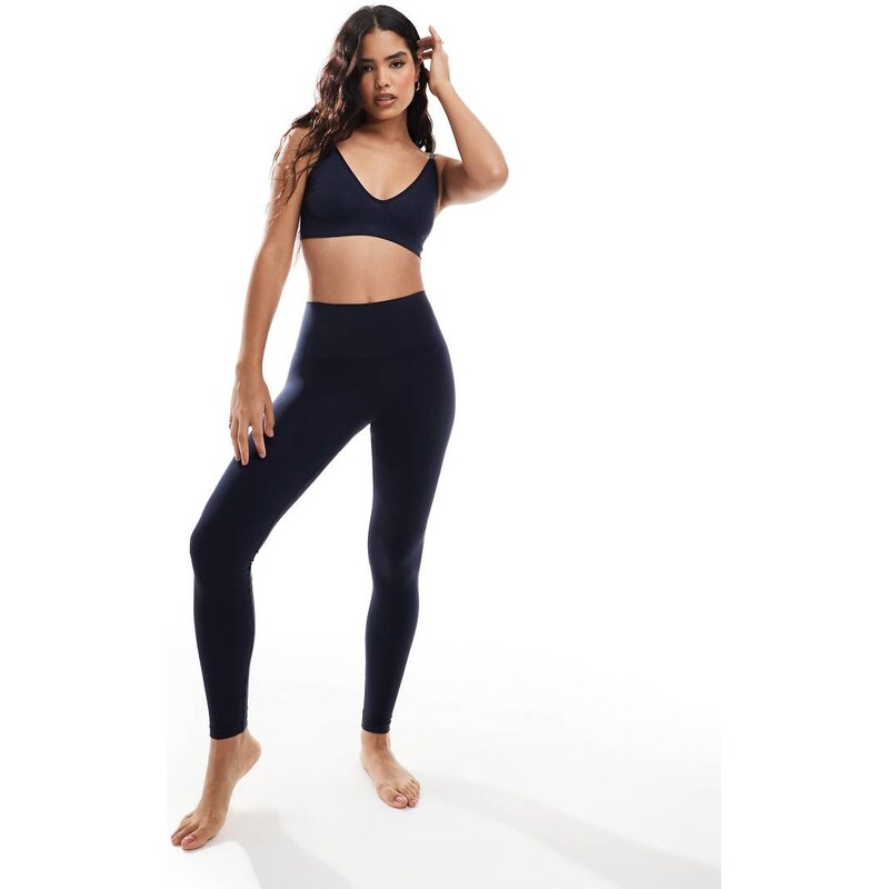 Vero Moda seamless leggings co-ord in dark navy 100124060