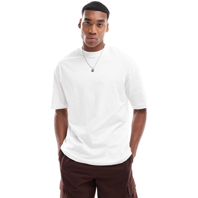River Island oversized t-shirt in white