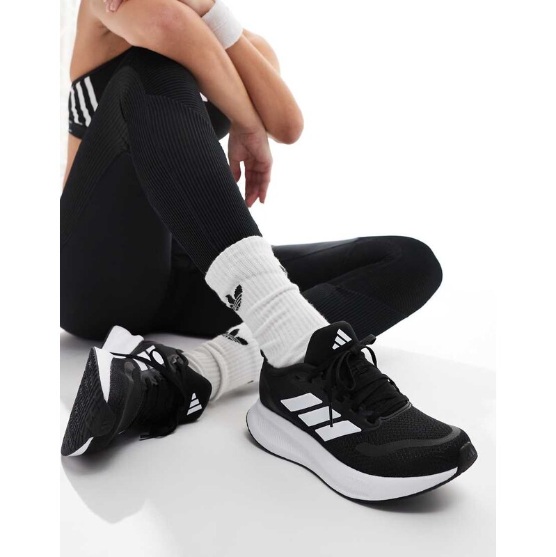 adidas performance adidas Running RunFalcon trainers in black and 100133557