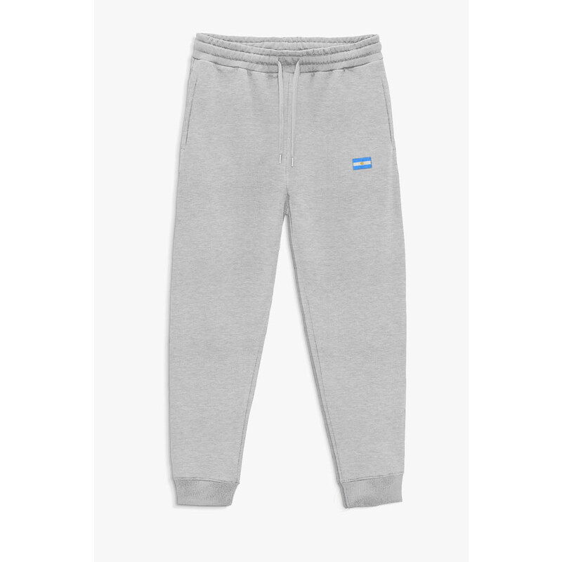 Tepláky Jogger , Barva Šedá, s Potiskem Argentinian Flag