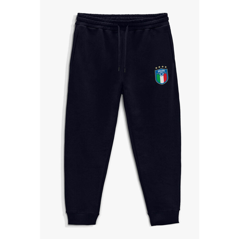 Tepláky Jogger , Barva Modrá, s Potiskem Calcio