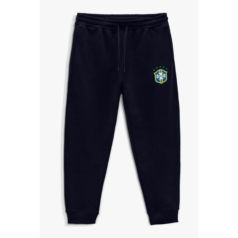 Tepláky Jogger , Barva Modrá, s Potiskem Favelas