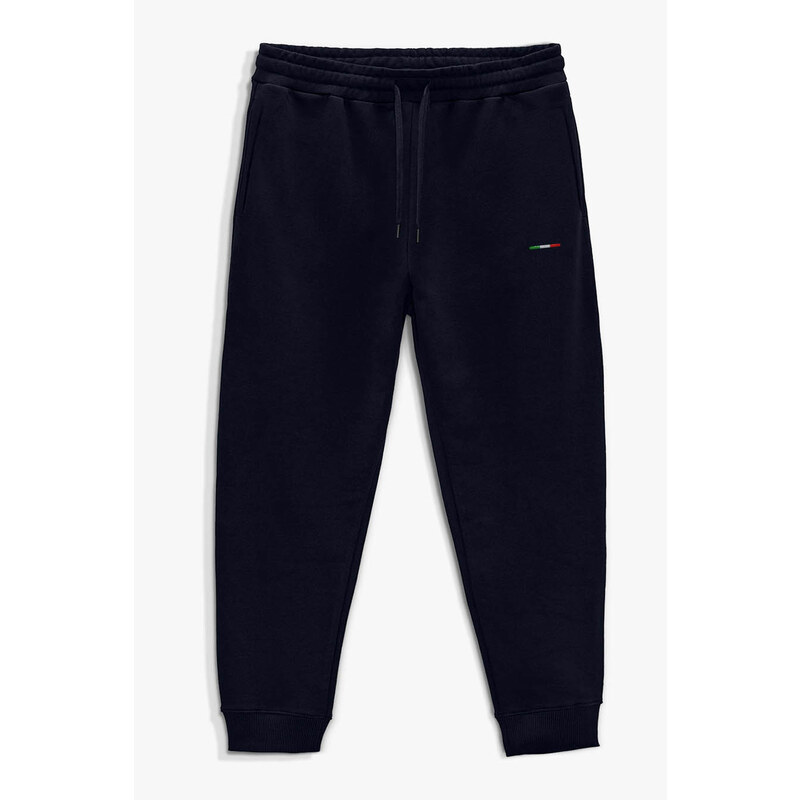 Tepláky Jogger , Barva Modrá, s Potiskem Italian Stripe