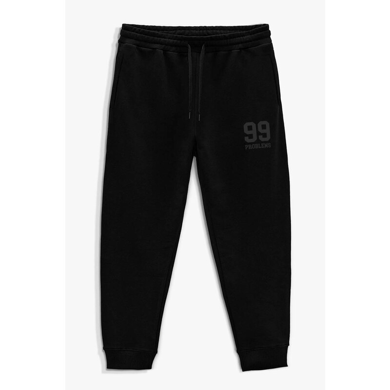 Tepláky Jogger , Barva Černá, s Potiskem 99 Problems