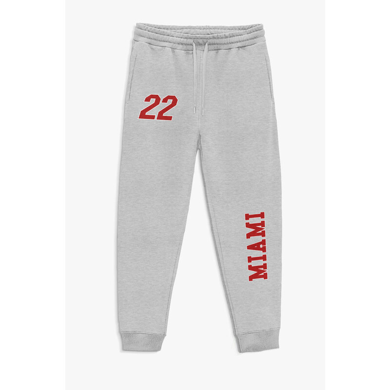 Tepláky Jogger , Barva Šedá, s Potiskem Miami 22