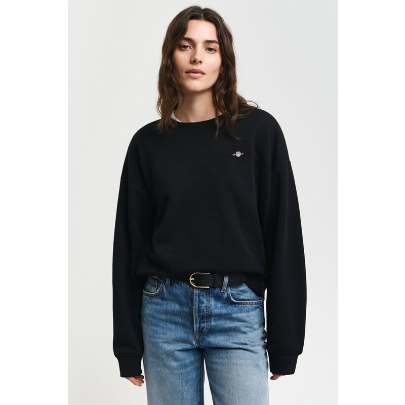 MIKINA GANT SHIELD C-NECK SWEAT BLACK 96191938