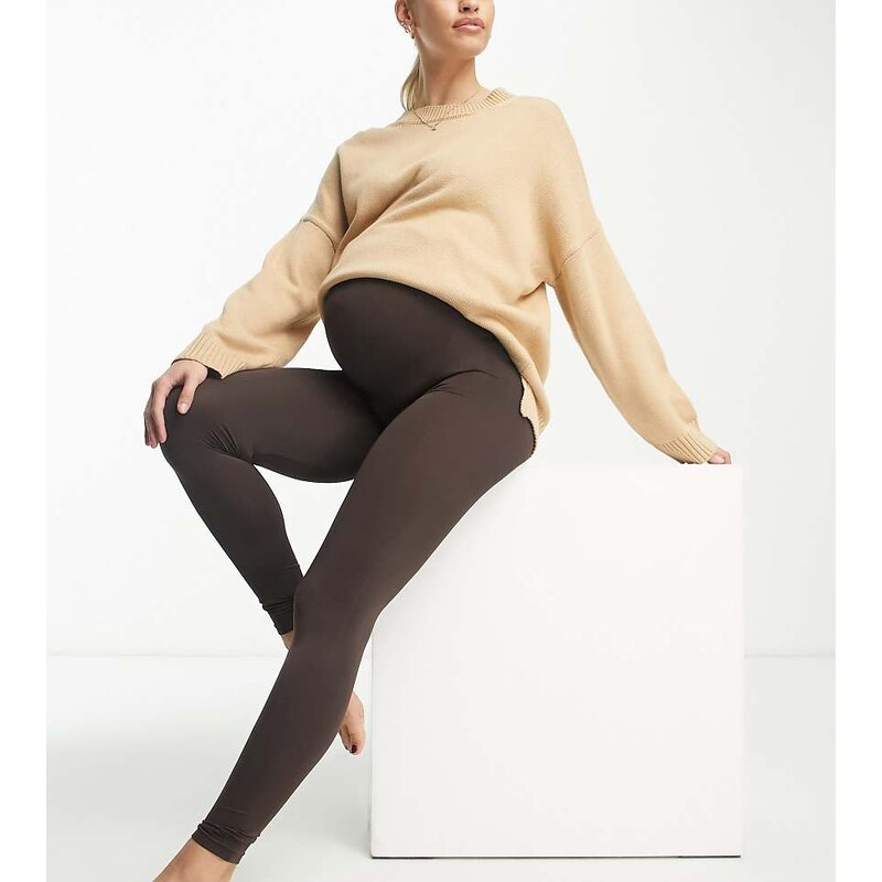Mama.licious Mamalicious Maternity seamless legging co-ord in