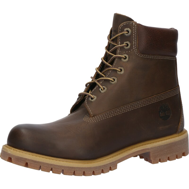 TIMBERLAND Šněrovací boty Prem 6 tmavě hnědá