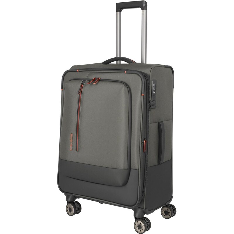 Střední textilní kufr na kolečkách Travelite Crosslite 5.0Dark Olive 100194498